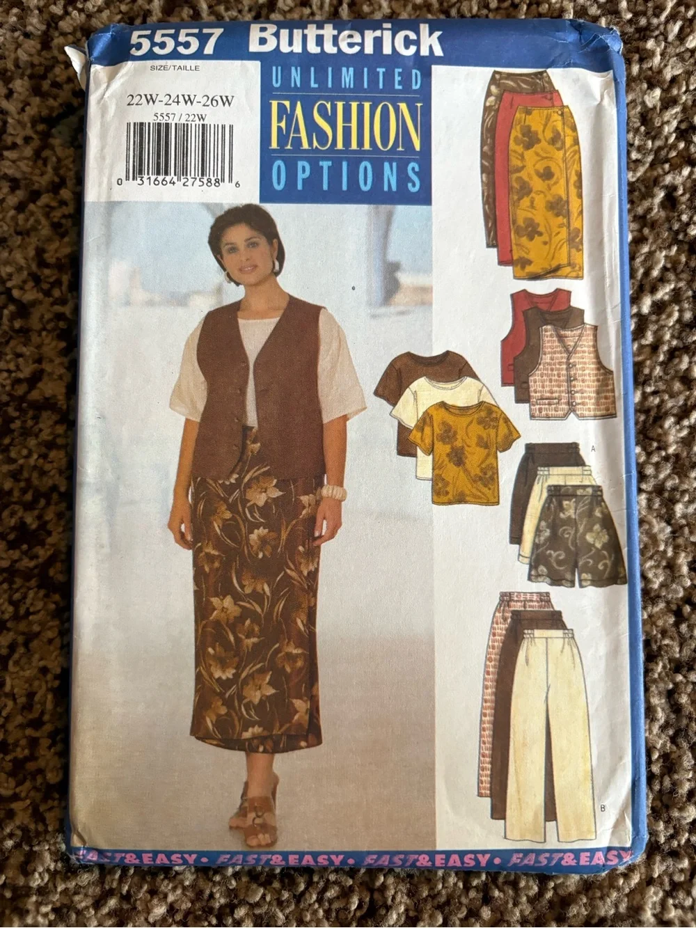 Butterick Pattern 5557 for Misses’ Complete Outfits
